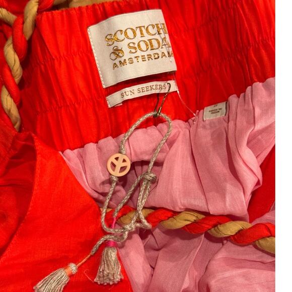 Scotch & Soda Tiered Colorblock Maxi Dress Size Small - Picture 7 of 11